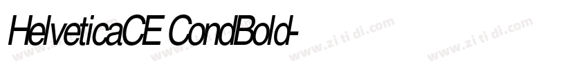 HelveticaCE CondBold字体转换